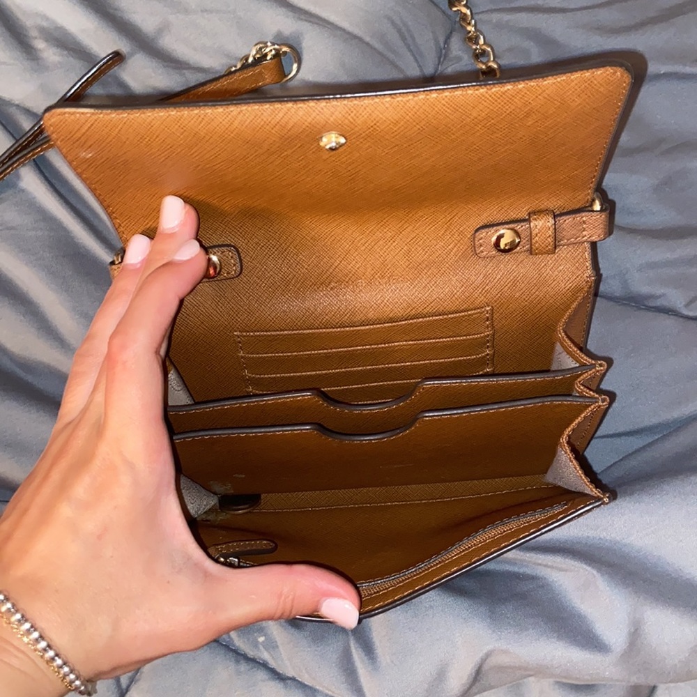 MK brown leather crossbody - Picture 6 of 6